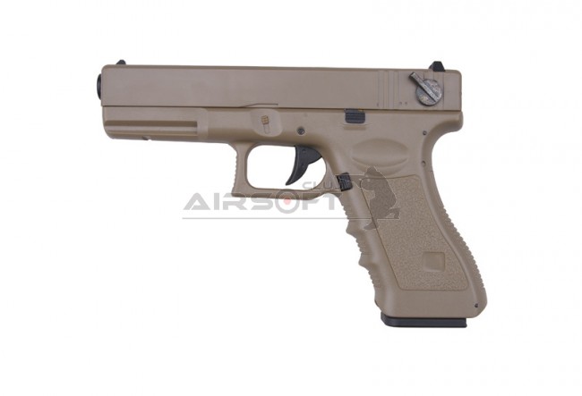 Cumpara replica airsoft G18C TAN (CYMA) - BigBoyToys.RO